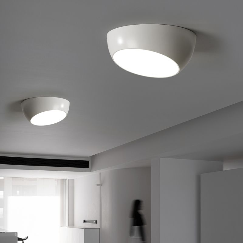 Plafonnier en forme de géométrie de style moderne, plafonnier à 1 lumière en métal