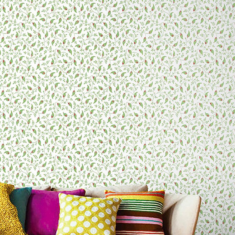 Moisture Resistant Foliage Wallpaper Countryside Non-Woven Wall Covering, 33' L x 20.5" W