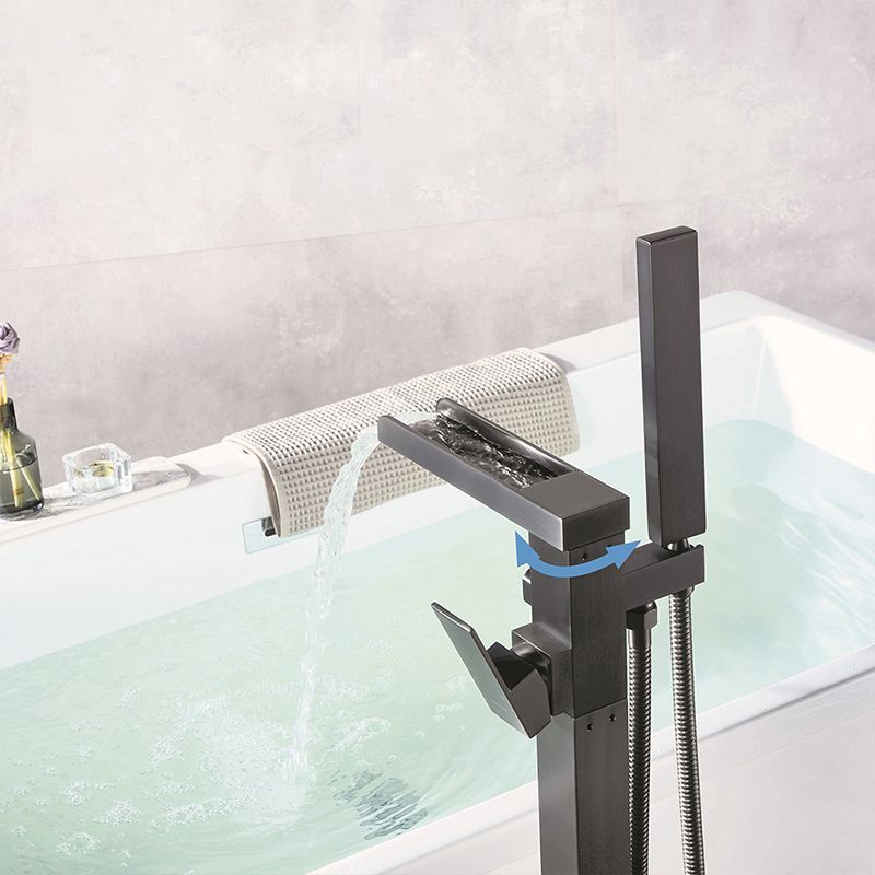Floor Standing Bathroom Faucet Handheld Shower Bathtub Faucet