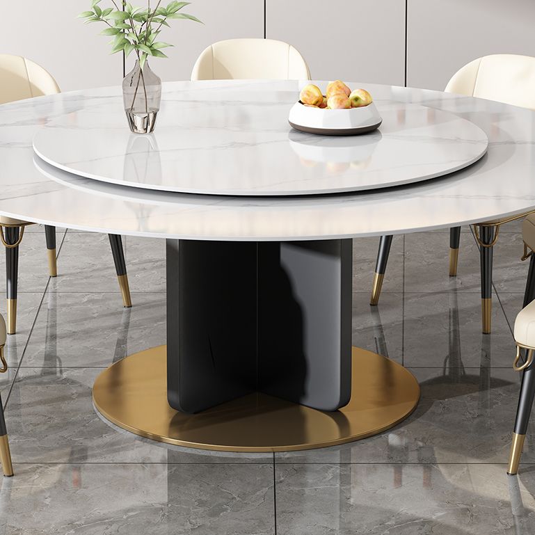 Contemporary 1/4/8/11 Pieces Furniture Round Stone Dining Set for Home