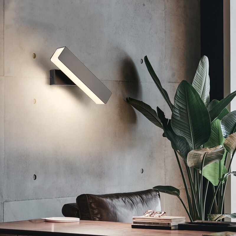 Luz LED LED rotatable ajustable de pared moderna para la sala de estudio de dormitorio