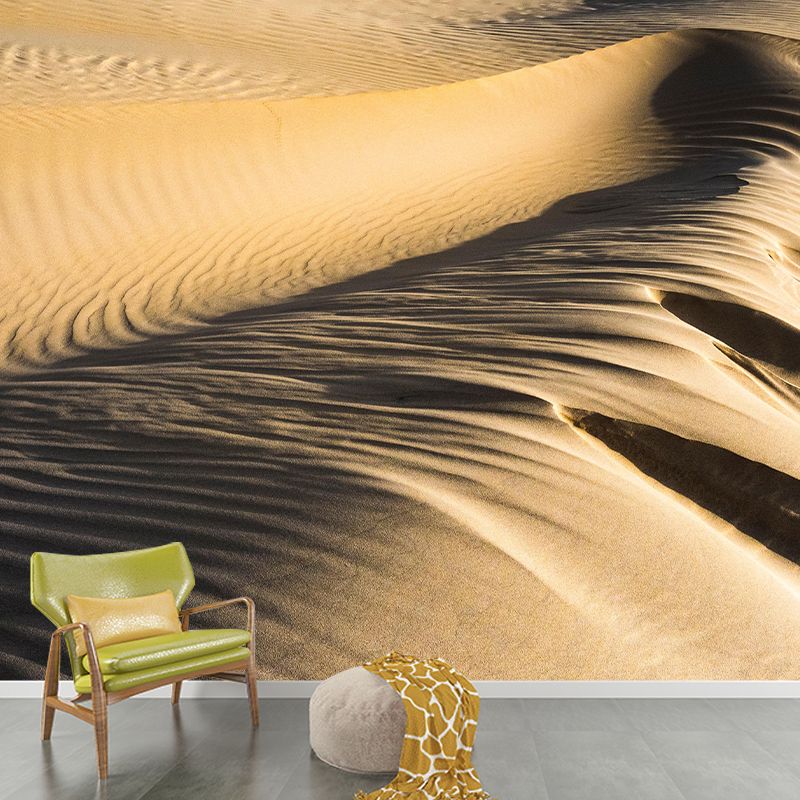 Photography Desert Mural Mildew Resistant Wallpaper for Fireplace