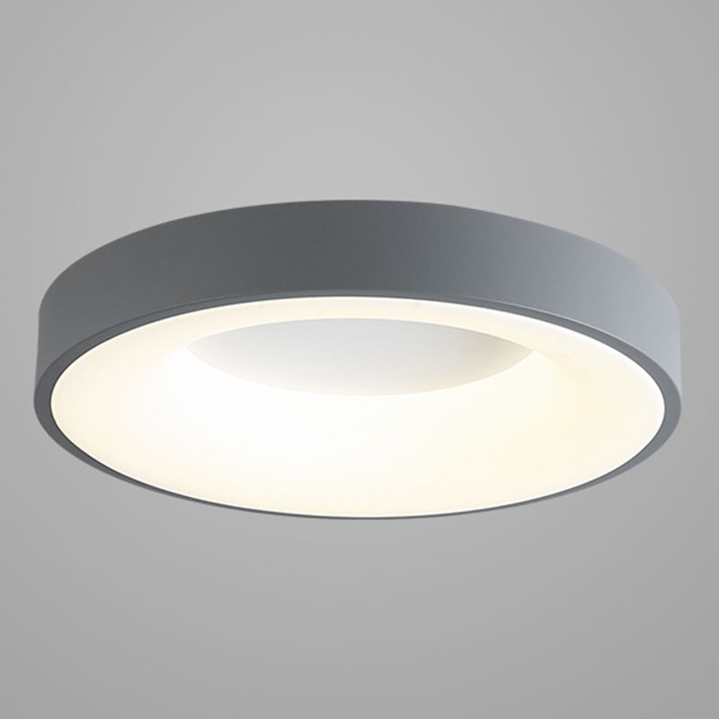 Modern Round LED Ceiling Light Acrylic Shade Flush Mount Light for Living Room