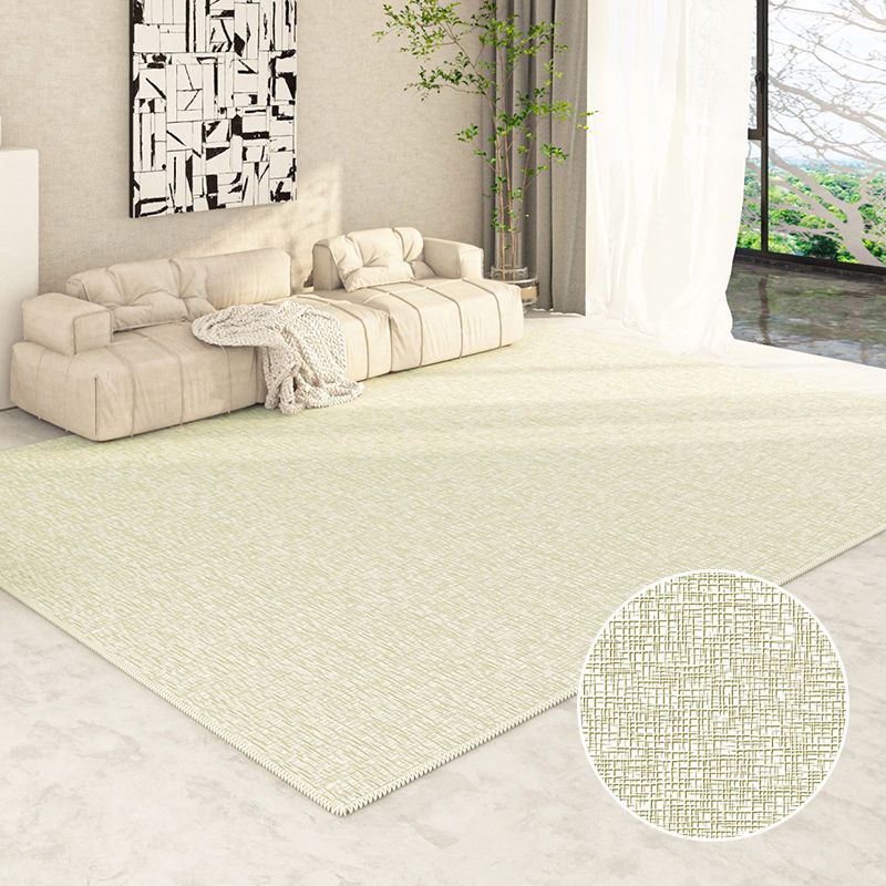 Tapis Simple abricot clair en Polyester, couleur unie, avec envers antidérapant, pour la décoration de la maison