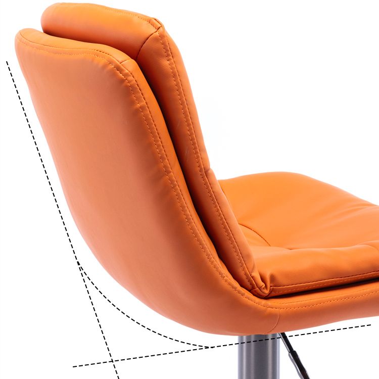 Adjustable Bar Stool Leather Backrest Bar Stools for Dining Room