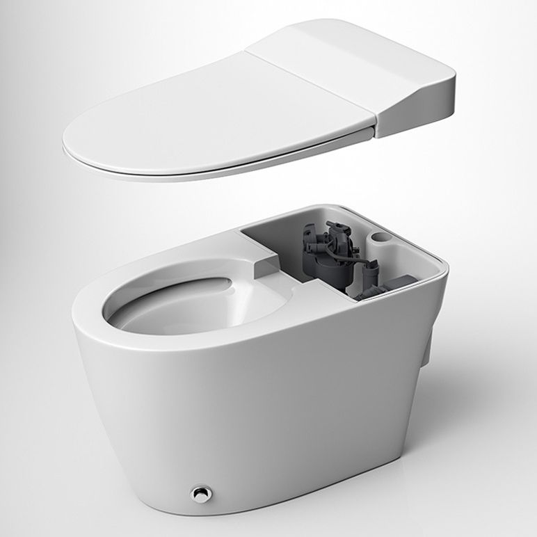 Modern Siphon Jet Toilet Concealed Tank Flush Toilet with Toilet Seat