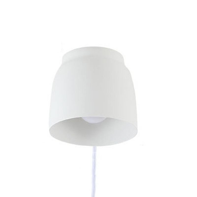 Metalen kom leeswandverlichting moderne stijl 1 licht wand gemonteerd verlichtingsarmatuur