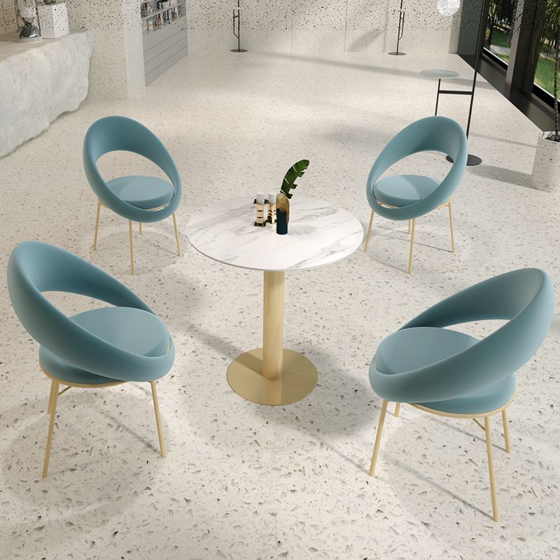 Glam 1/3/4/5 Pieces Dining Set Sintered Stone Dining Furniture for Home Use