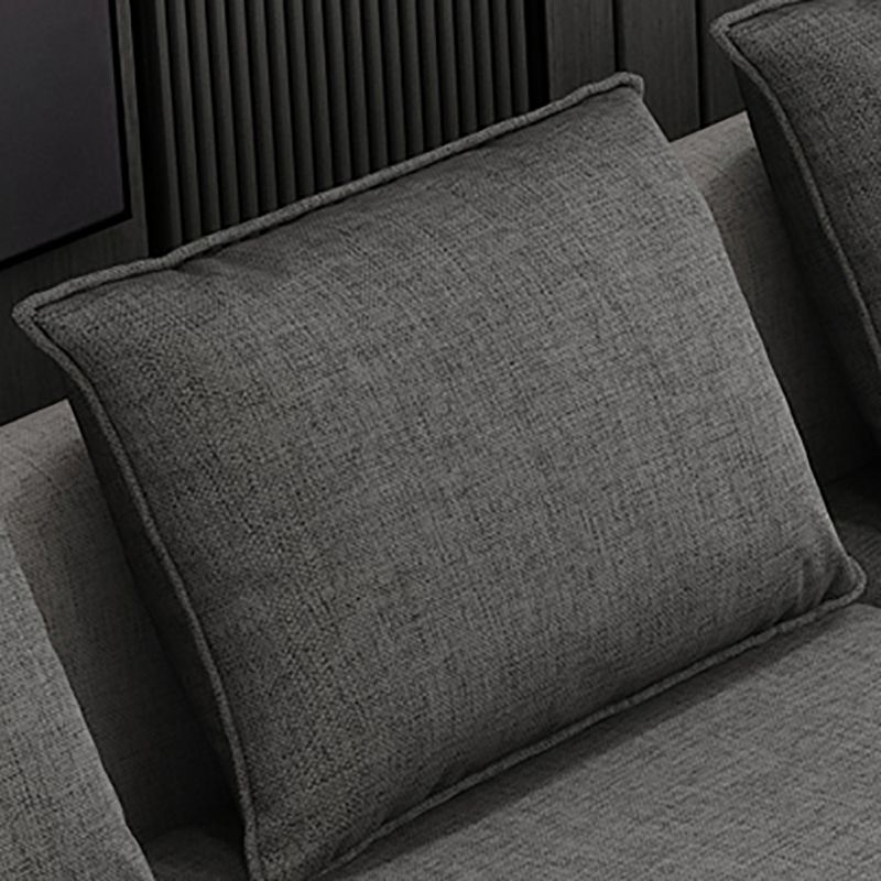 Contemporary Loose Back Removable Cushions Sofa with Reversible Chaise