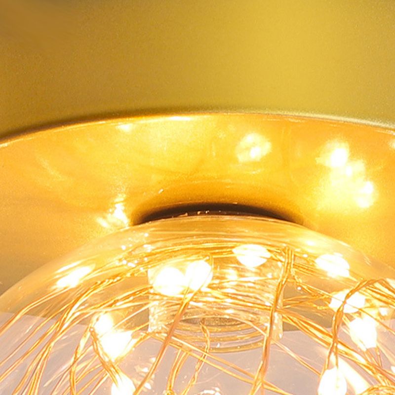 Illuminazione sferica del montaggio a soffitto di stile moderno LED del montaggio a incasso con l'ombra di vetro