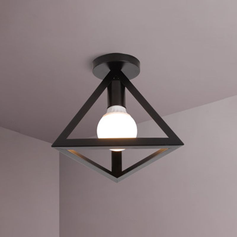 METAL TRIGUGULE SEMI BUSH Light Industrial Industrial 1 Head Gang Flush Mount Deckenbehandlung