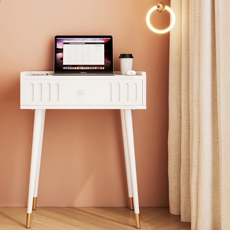 15" Wide Contemporary Make-up Vanity Wooden White Dressing Table