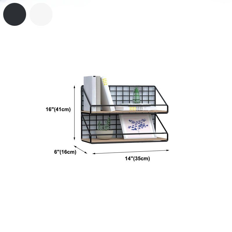Modern Metal Bookcase, Geometric Bookshelf for Any Room, 6.5" W