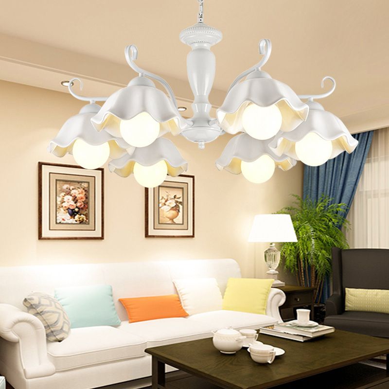 Lampada a sospensione a sospensione a sospensione in stile multi-testa Lampada a forma di lampadario per soggiorno per soggiorno