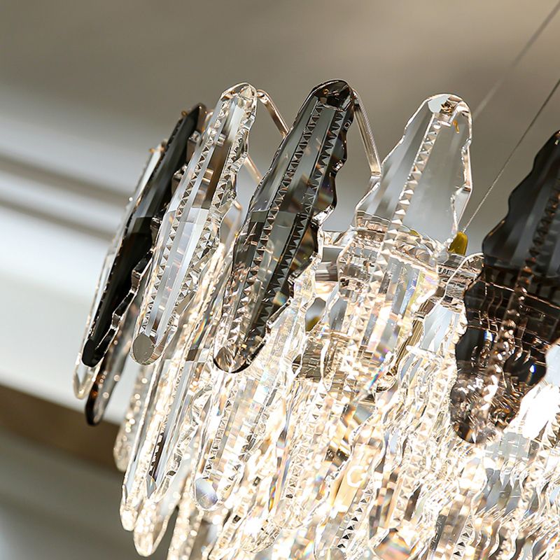 Linear Isola Lucizia a ciondolo Linea Linea Lighting Hanging Island Lights in grigio