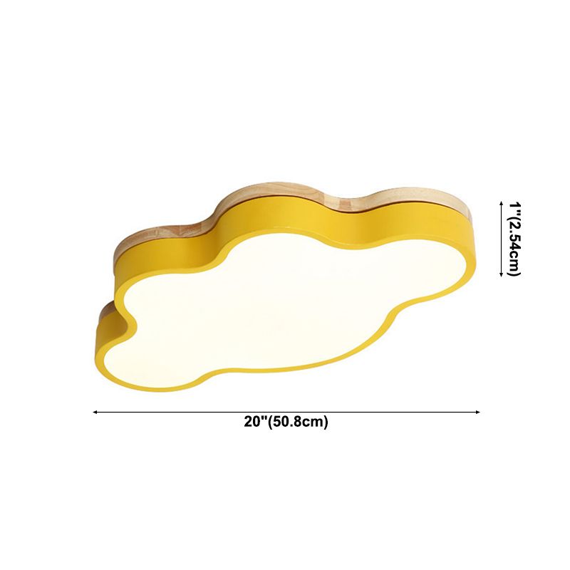 1-Light Flush Mount Nordic Macarons Flush Mount Ceiling Beleuchtung Befestigung