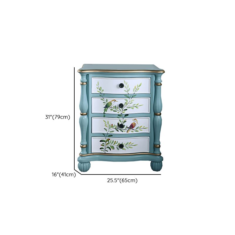 Traditional Storage Chest Solid Wood Dresser with 6/4/5 Drawers