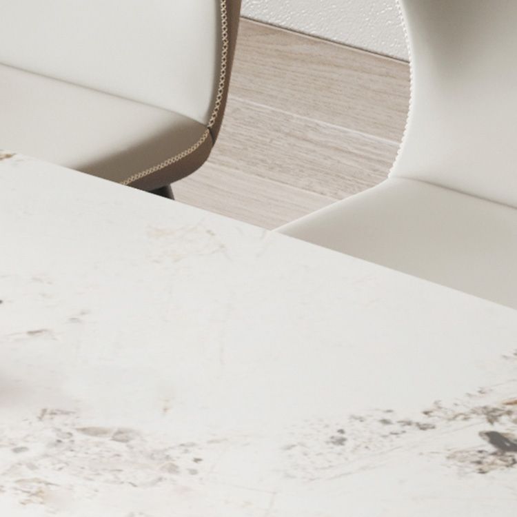 Modern Rectangle Sintered Stone Dining Table Set 1/4/5/6/7 Pieces Dining Set