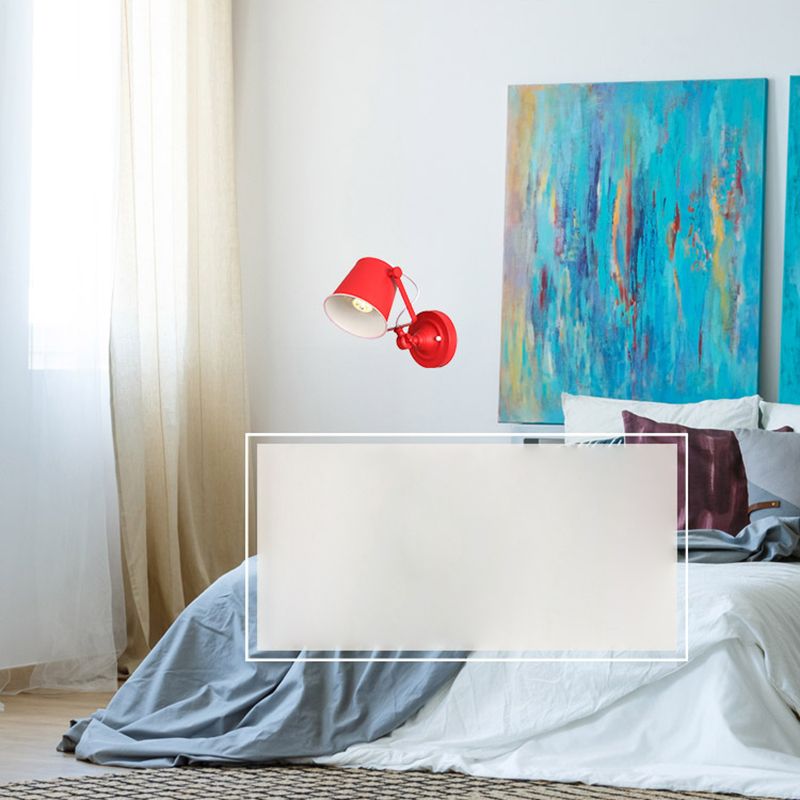 Simplicidad moderna Estilo de la lámpara de pared de macarrones Mango Diseño ajustable Ajuste de metal Luz de metal para dormitorio