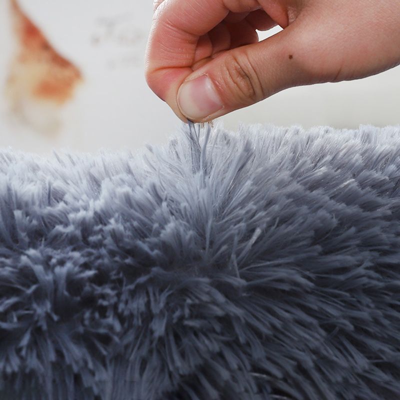 Minimalistische massive Shag-Fläche Teppich Polyester Innenteppich nicht rutschfest
