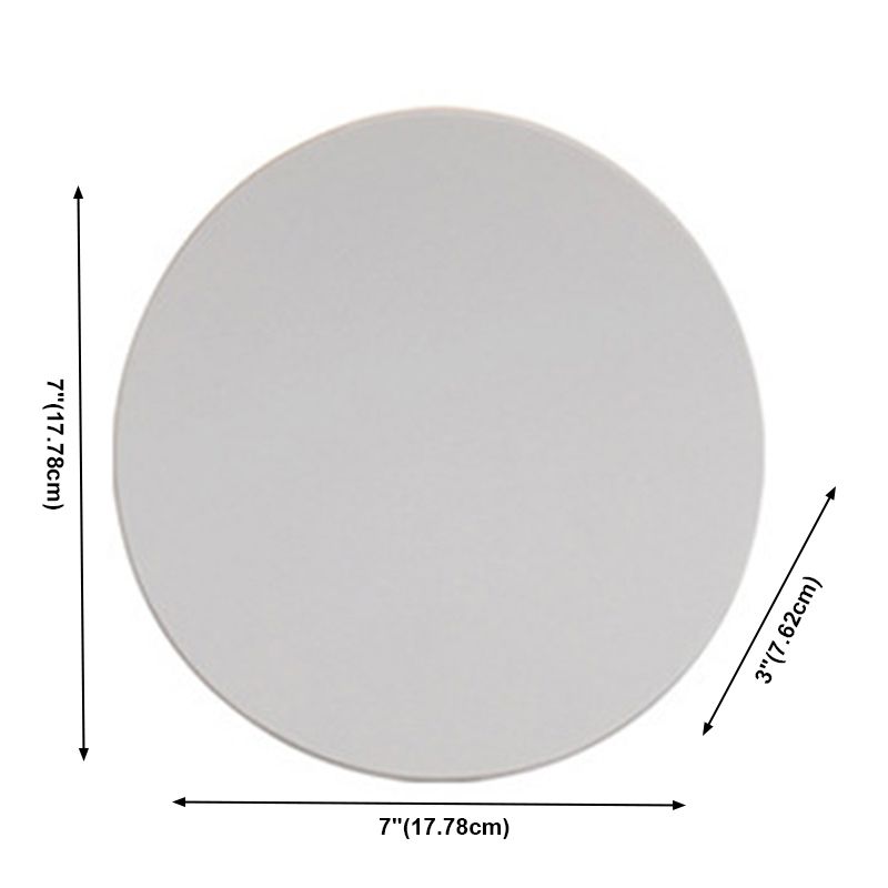 Moderner Kreis LED -Wandlampe Metall 1 Licht Wandbeleuchtung