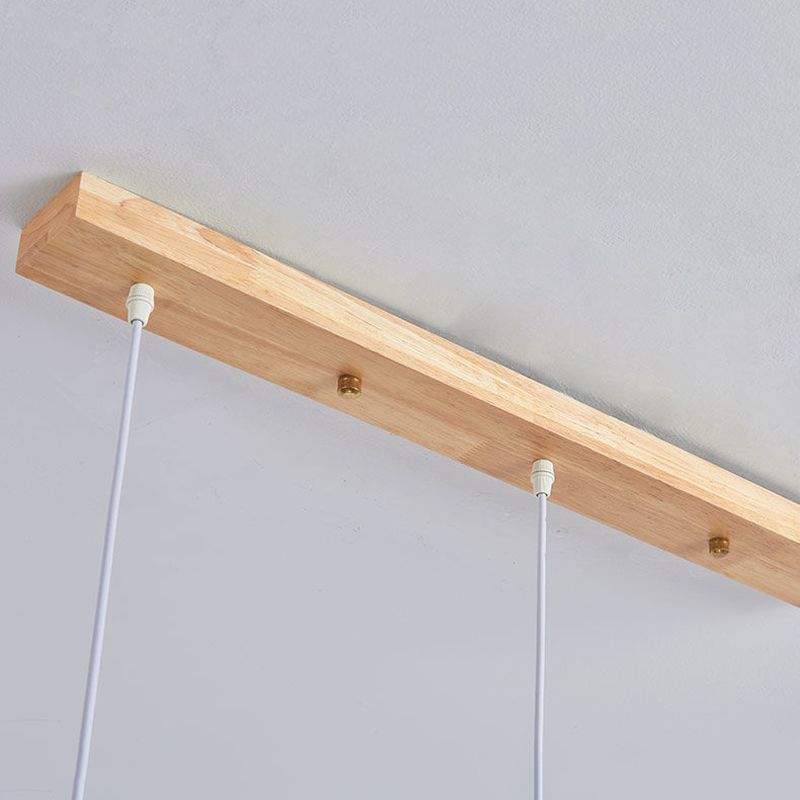 Modernism 3-Light Kitchen Island Lighting Beige Island Pendant Lighting