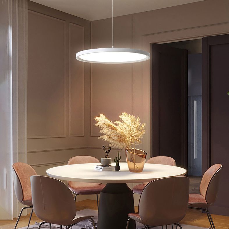 Contemporary Simple Style One Light LED Pendant Lighting for Study Room