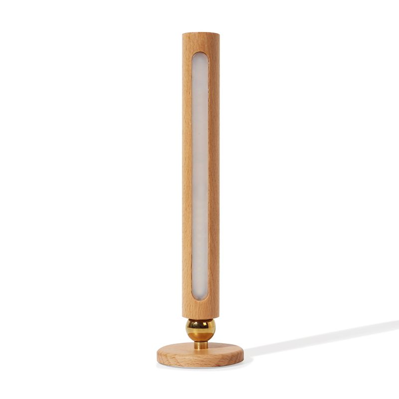 Lámpara de pared LED de dormitorio nórdico ángulo de madera ajustable Luz de madera para la cama