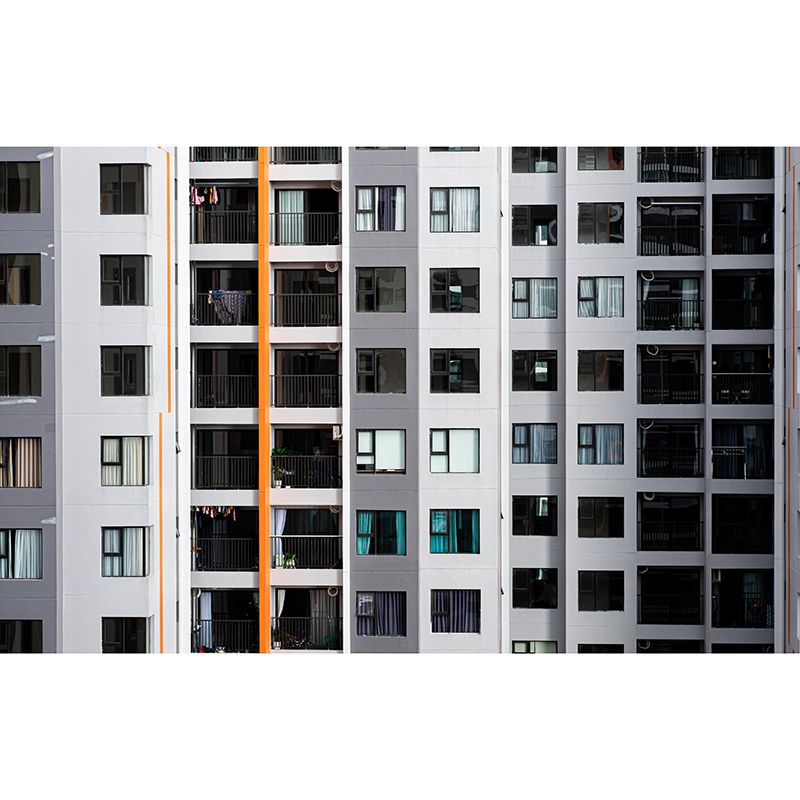 City Construction Mural Wallpaper Environmental Modern Wall Decor Decoration