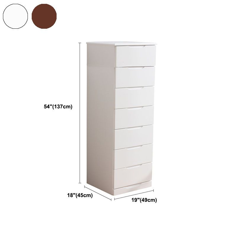 Contemporary Bedroom Storage Chest Wooden Chest with Drawers