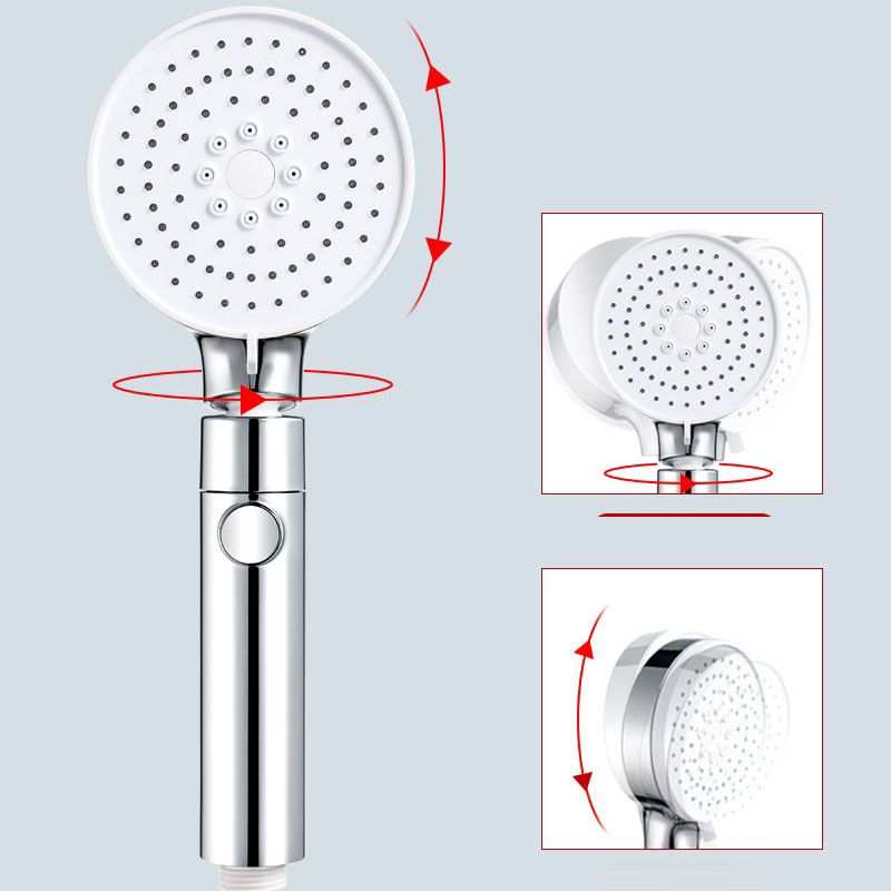 3 Settings Universal Pressurized Shower Head Adjustable Water Flow Handheld Shower Head