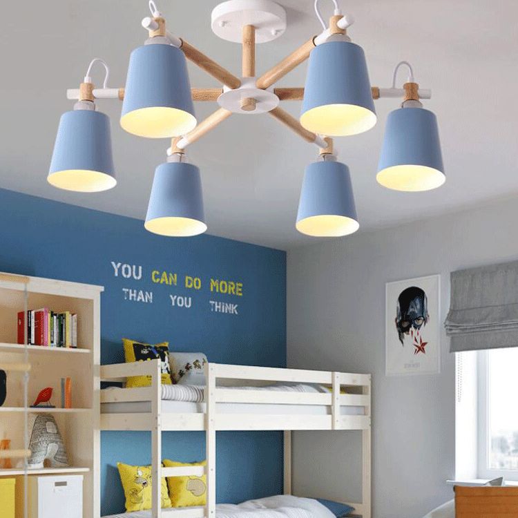 Gearceerde hangende kroonluchter simplistische metalen hanglampverlichting voor woonkamer