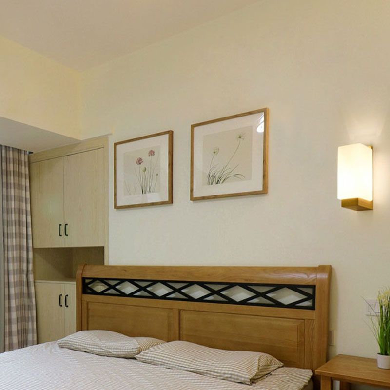 Minimalisme moderne Ménage en bois Gamique avec une teinte en verre pour la chambre de la chambre