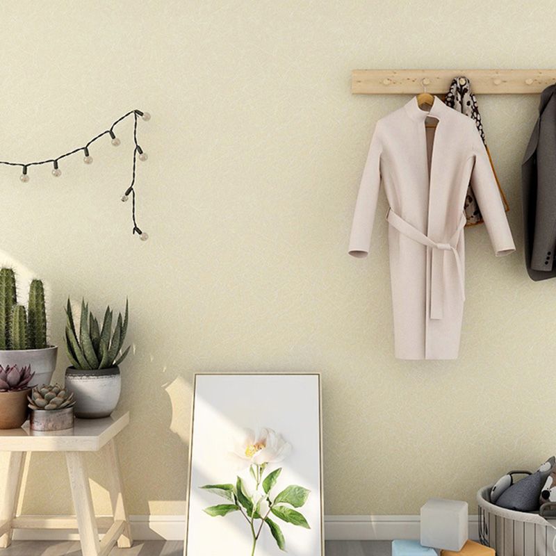 Simple Multi Colored PVC Wallpaper Roll Textured Plain Patterned Self-Adhesive Wall Decor