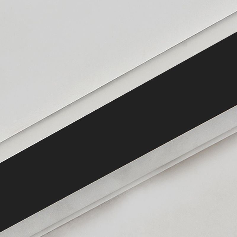 Linear Shape Metal Wall Light Modern Style 1 Light Wall Lighting Fixtures in Black