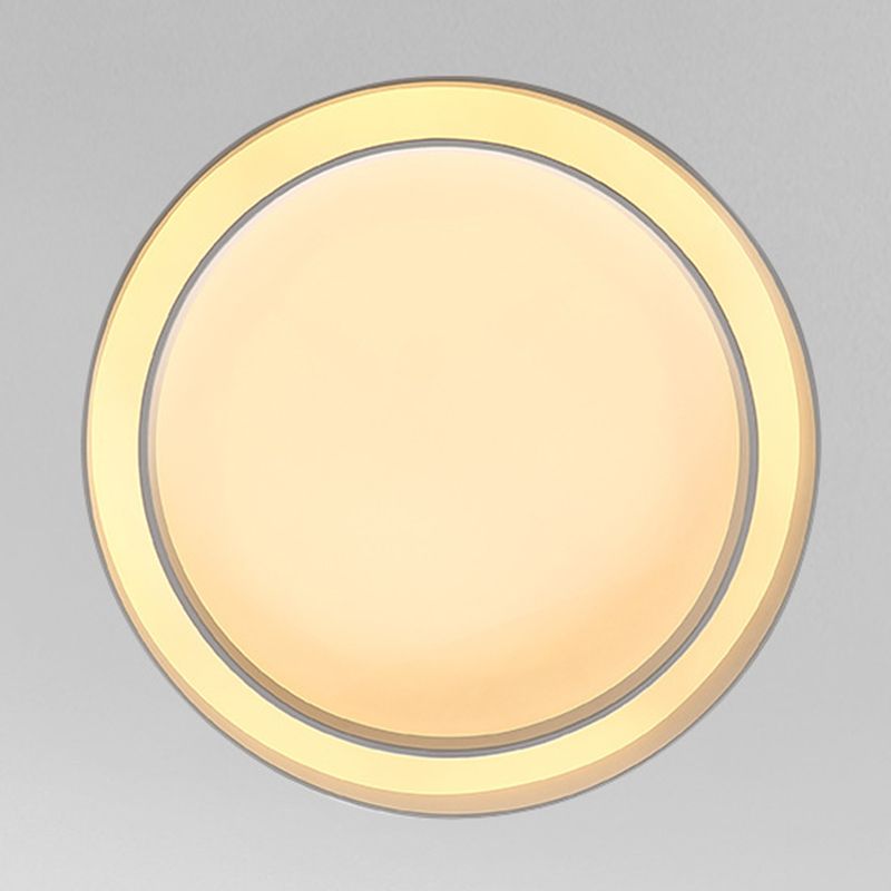 Smeedijzeren LED-plafondlamp in moderne, beknopte stijl Acryl ronde inbouwmontage voor slaapkamer