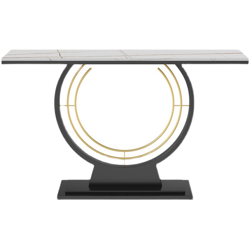 Modern Rectangle Console Table Antique Finish Console Sofa Table
