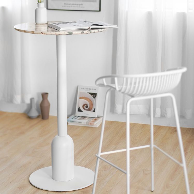 Metal Contemporary Dining Table Concrete Top Table for Dining Room