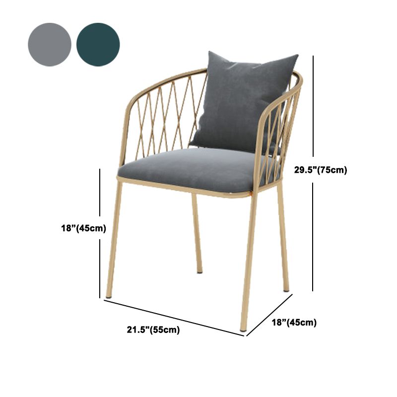 Glam Style Faux Marble Dining Set Round 1/2/3/4/5 Pieces Dining Set for Home Use