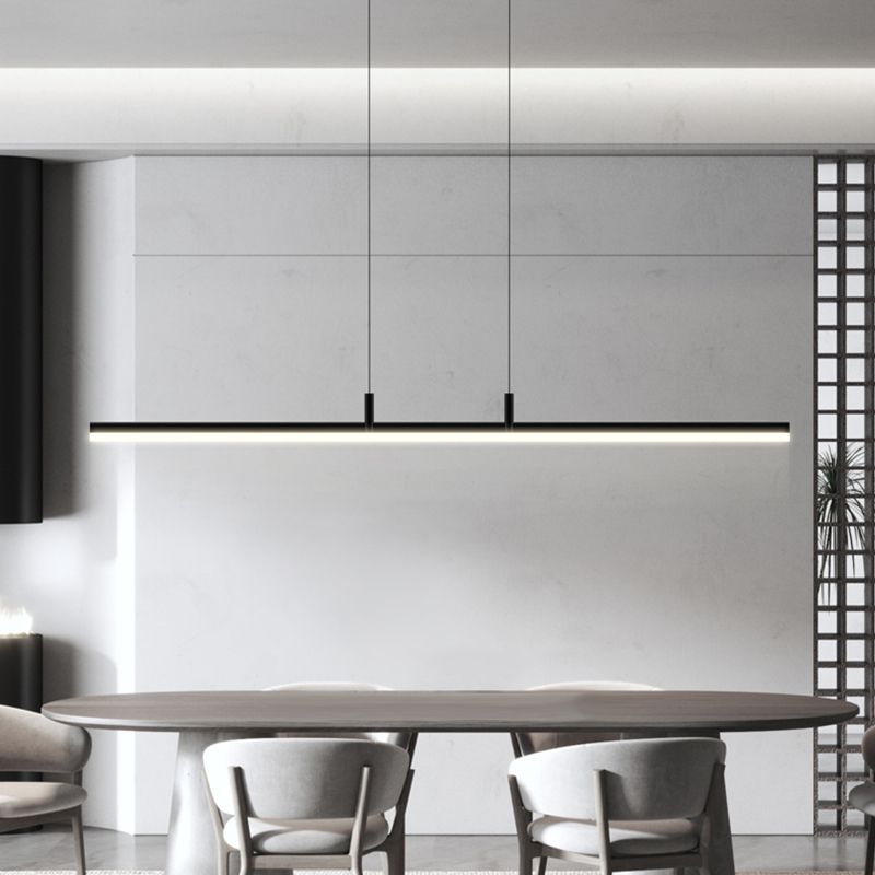 Nordic Pendant Light Modern Style Strip Sanging Lampy Pice pour salle à manger
