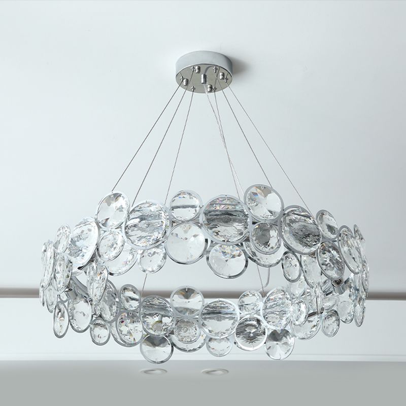 Bubbles Shape Crystal Chandelier Light Modern Style Dining Room Pendant Light