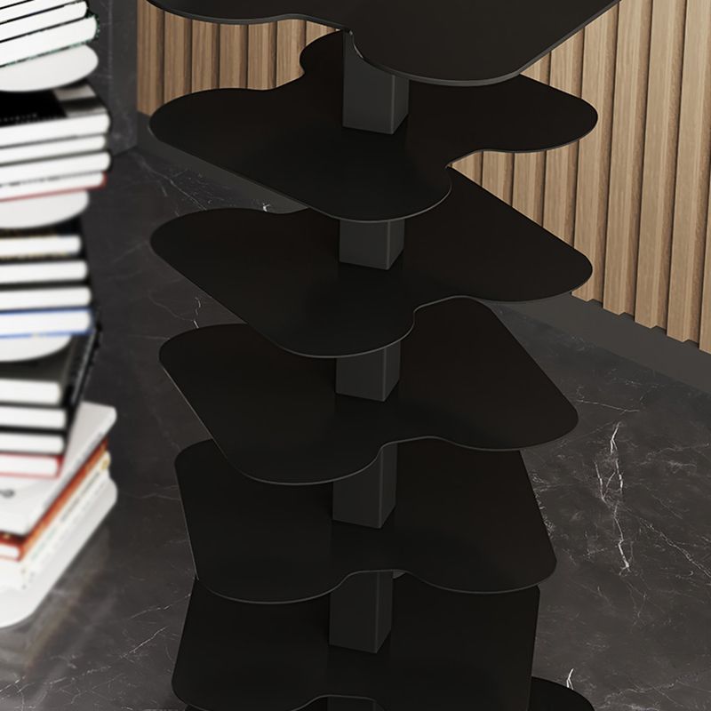 Metal Bookcase Minimalist Style Free Form Shelf for Study Room