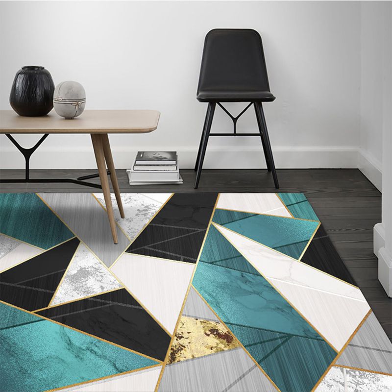 Gorgeous Geometric Carpet Trendy Patchwork Polyester Area Rug Stain Resistant Rug for Living Room