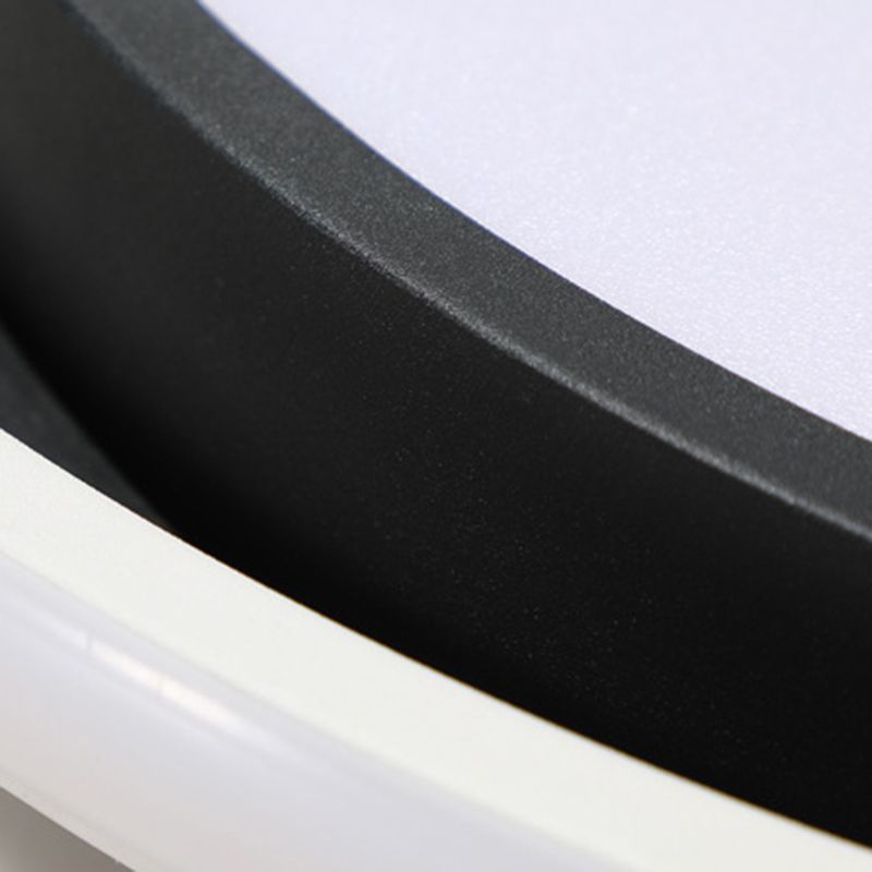 Apparecchio da soffitto in acrilico a 2 luci in stile moderno con montaggio a incasso a LED rotondo