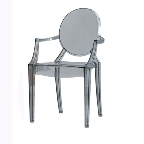 King Louis Back Chair Scandinavian Acrylic Dining Kitchen Room Armchair