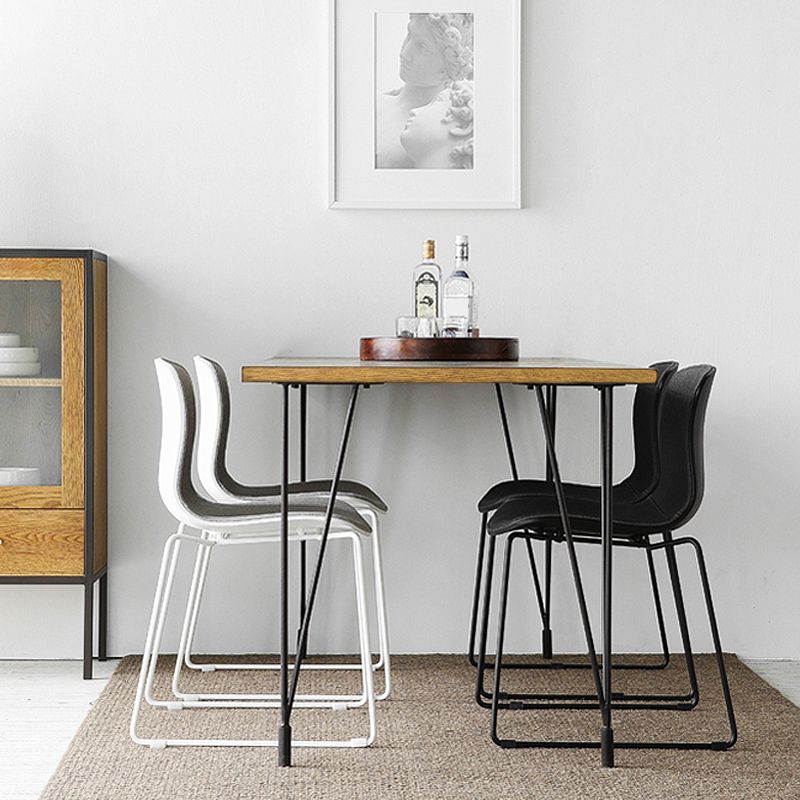 Hairpin Industrial Writing Desk Rectangular Solid Wood Office Desk