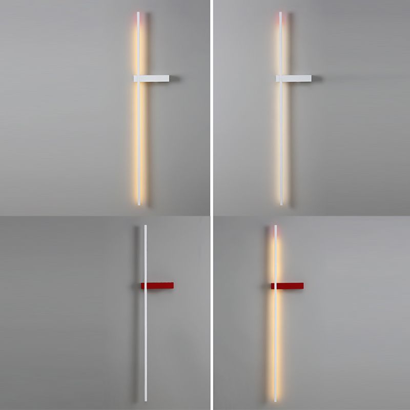 Lampada montata a parete lineare in metallo Modern Minimalist Minimalist Wall Monted Lighting per soggiorno