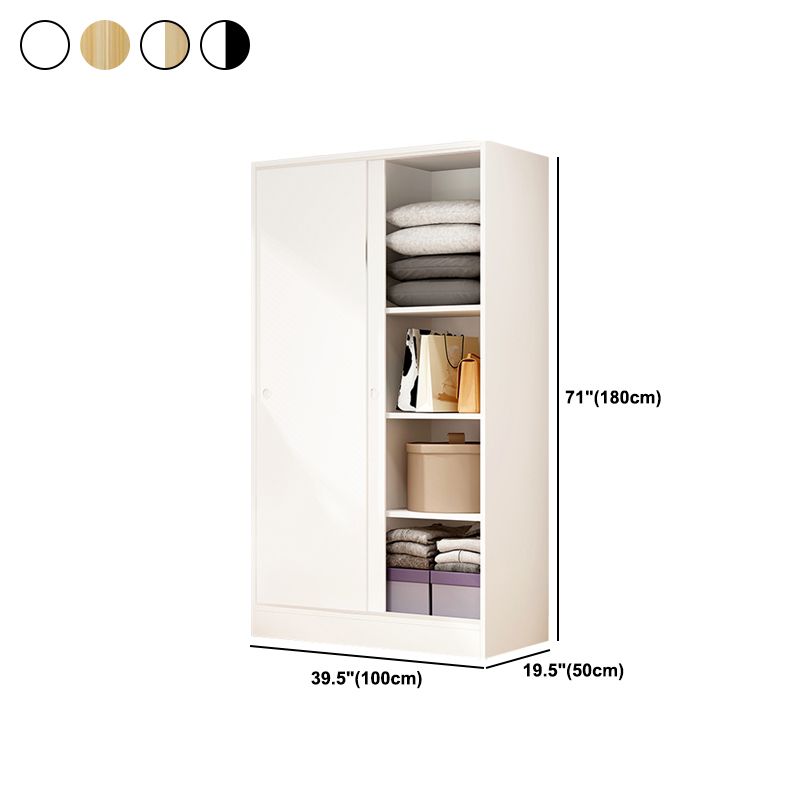 Modern Style Wardrobe Armoire Engineered Wood Wardrobe Cabinet for Home