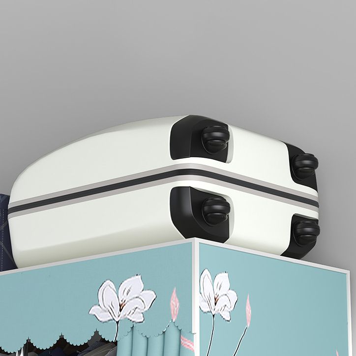 Modern Style Wardrobe Closet Metal Frame Wardrobe Armoire with Shelves