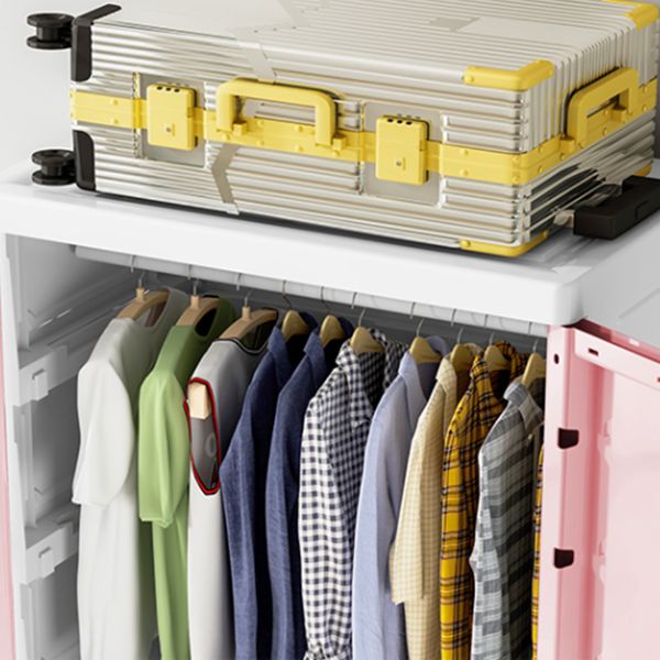 Modern Style Wardrobe Plastic Bedroom Wardrobe Closet with Legs